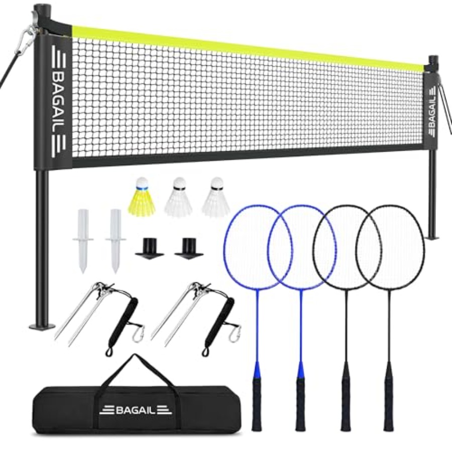 Outdoor Badminton Net Set with – Badminton Shuttlecock recenzja i cena